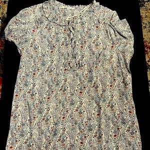 Flower print top